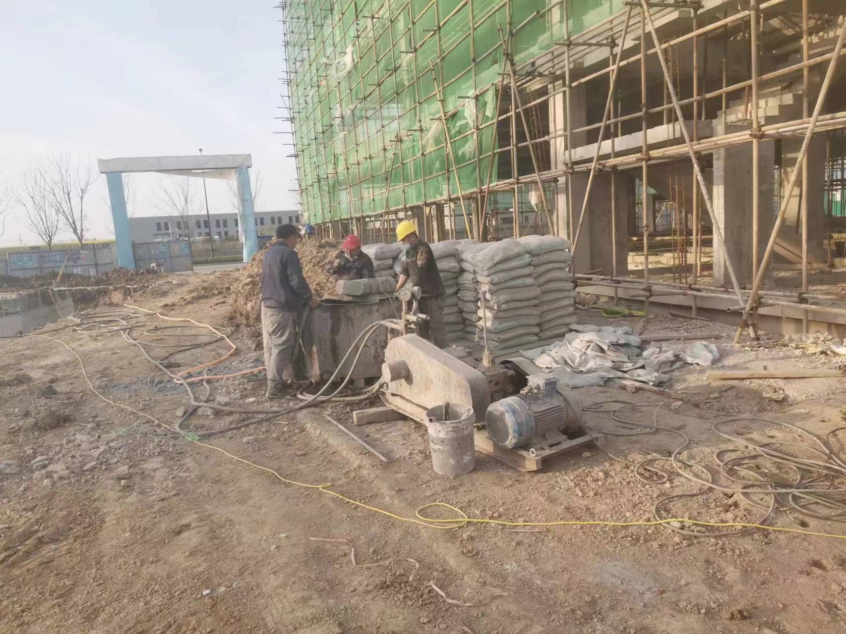 江夏别墅下沉注浆